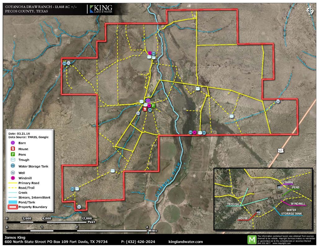 SOLD- Coyanosa Draw Ranch - King Land & Water